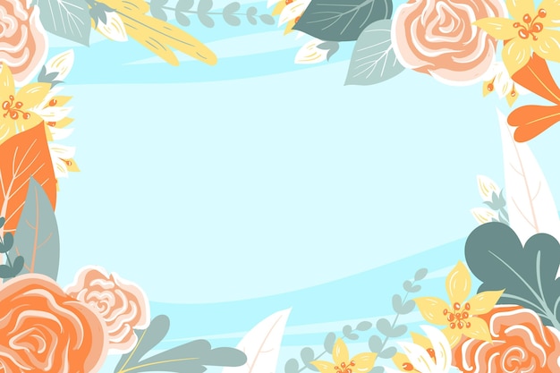 Fondo floral plano