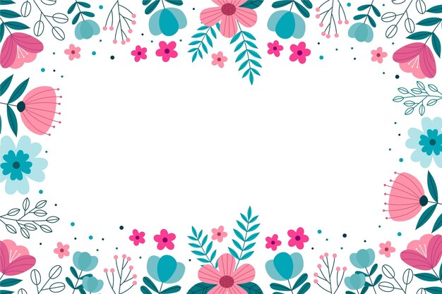 Fondo floral plano