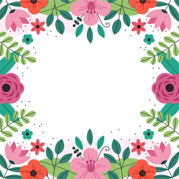 Fondo floral plano