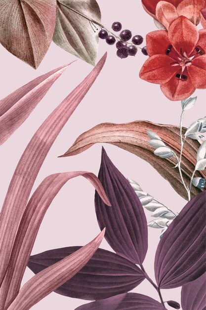 Fondo floral rosa