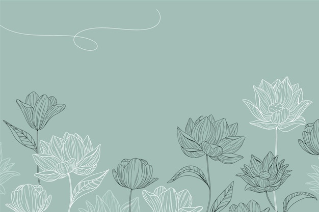 Fondo floral sencillo