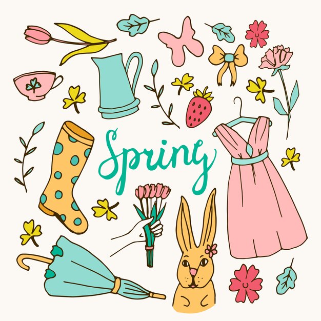Fondo floral, tema de primavera, tarjeta de felicitación.
