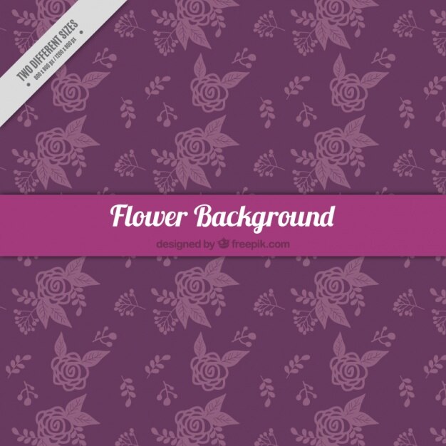 Fondo floral en tonos morados