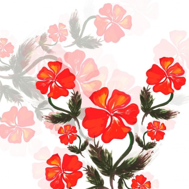 Vector gratuito fondo floral vintage