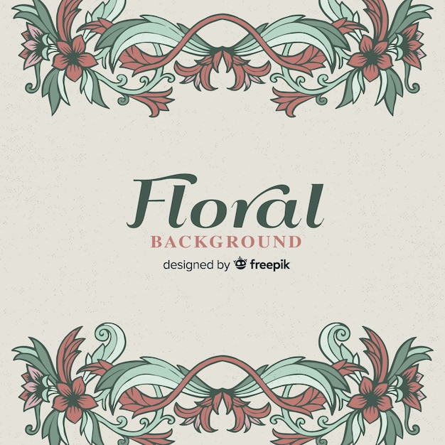Fondo floral vintage