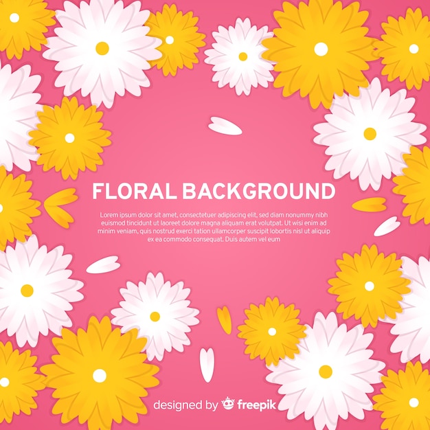 Vector gratuito fondo floral