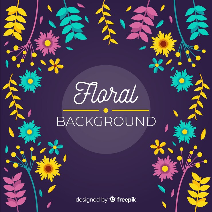 Vector gratuito fondo floral