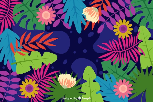 Vector gratuito fondo floral