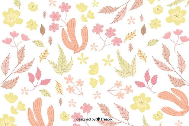 Vector gratuito fondo floral