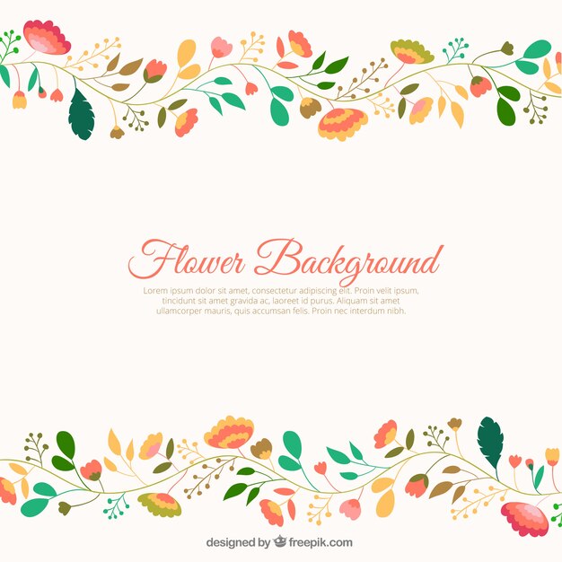 Fondo de flores lindas