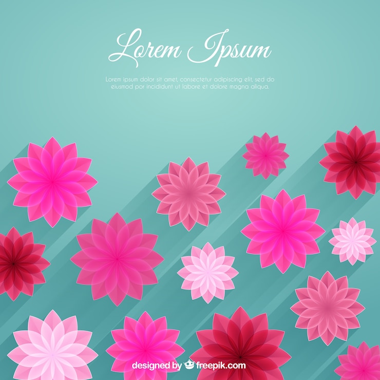 Vector gratuito fondo de flores rosas