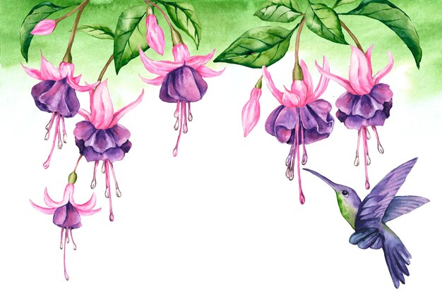 Fondo de flores tropicales para zoom