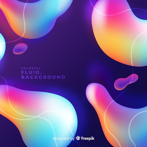 El fondo fluido colorido