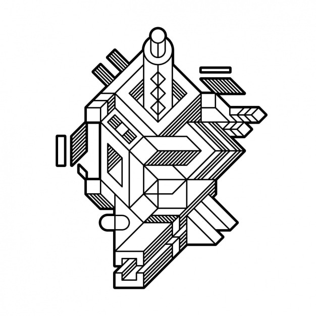 Fondo con forma abstracta