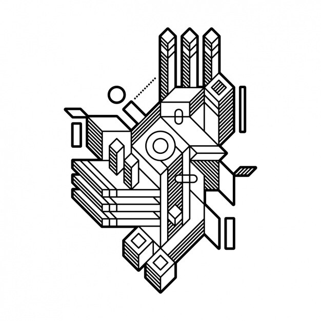 Fondo con forma abstracta