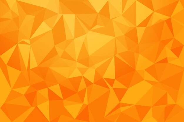 Fondo con forma de estructura cristalina abstracta de estilo poligonal amarillo
