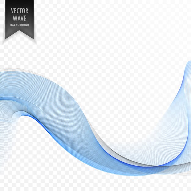Fondo de forma ondulada abstracta azul