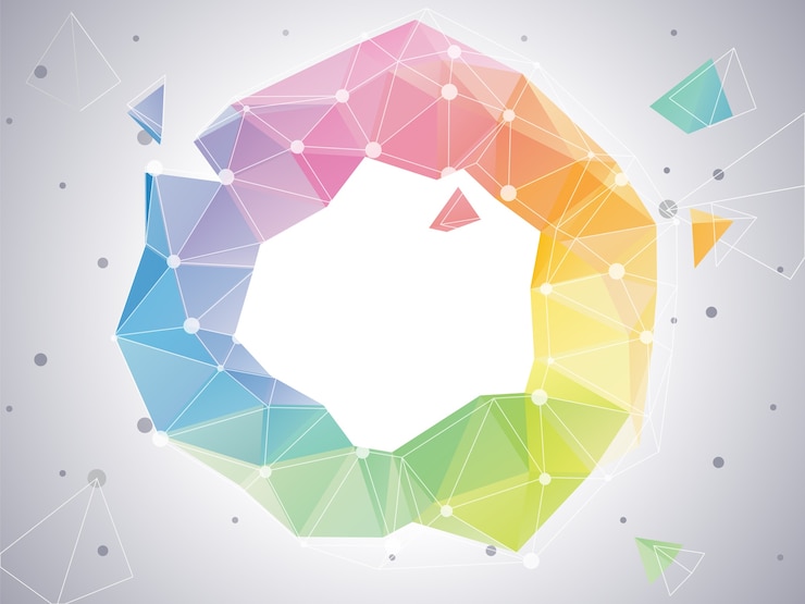 Vector gratuito fondo de forma redondeada geométrica