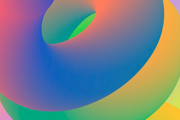 Fondo de formas 3D, vector de formas líquidas degradado abstracto azul
