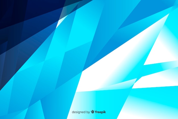 Fondo de formas abstractas azules en gradiente