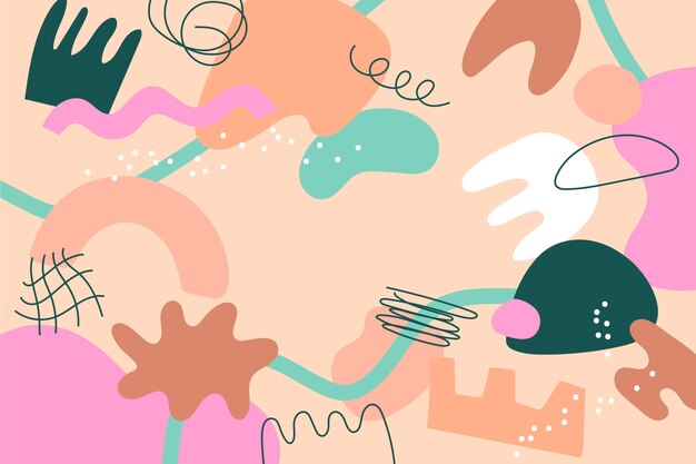 Fondo de formas abstractas caóticas