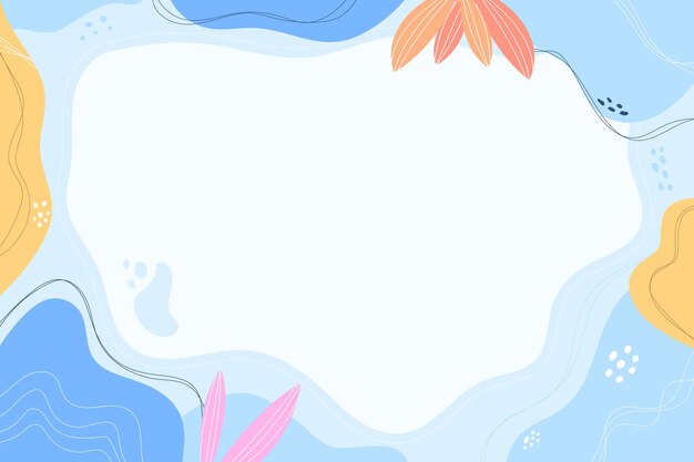 Fondo de formas abstractas dibujadas a mano