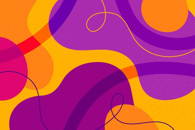 Fondo de formas abstractas de diseño plano