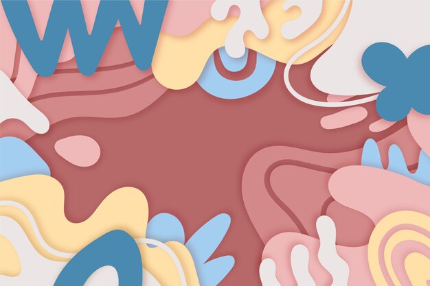 Fondo de formas abstractas de estilo de papel