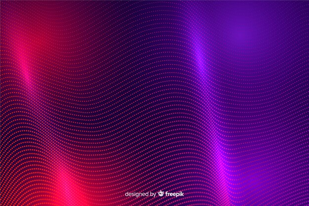 Fondo de formas abstractas partículas brillantes