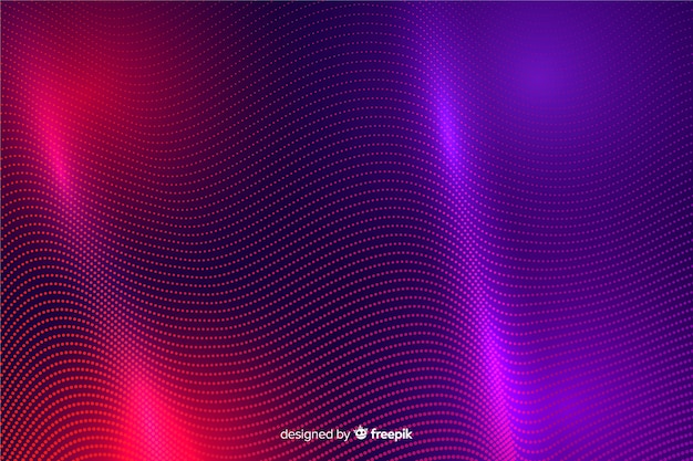 Fondo de formas abstractas partículas brillantes