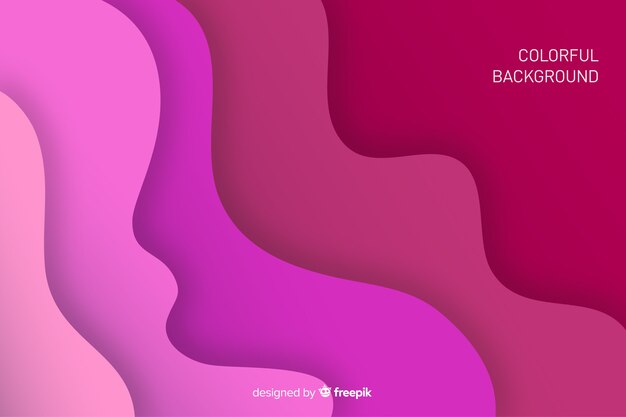 Fondo de formas coloridas con degradado