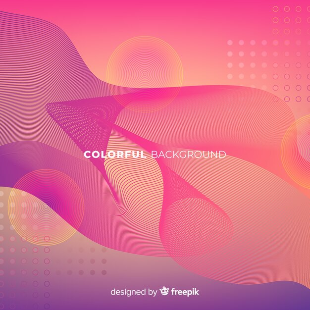 Fondo de formas coloridas modernas
