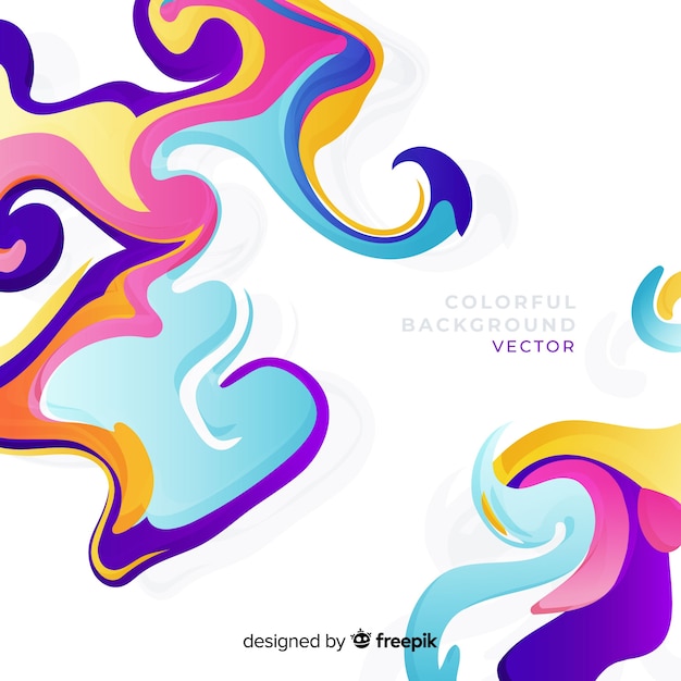 Vector gratuito fondo de formas coloridas