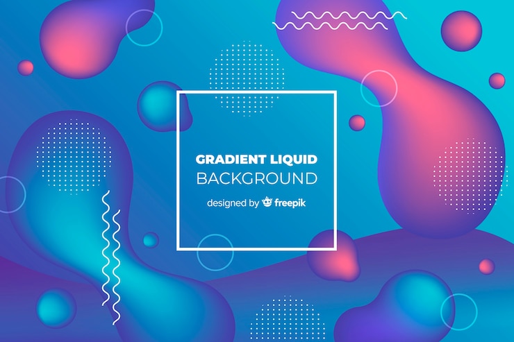 Vector gratuito fondo con formas degradadas líquidas