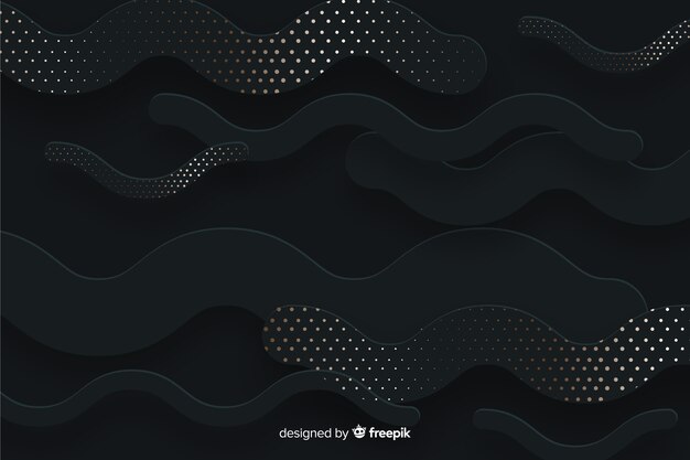 Fondo de formas con efecto de trama de semitonos