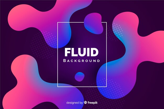 Fondo formas fluidas 3d