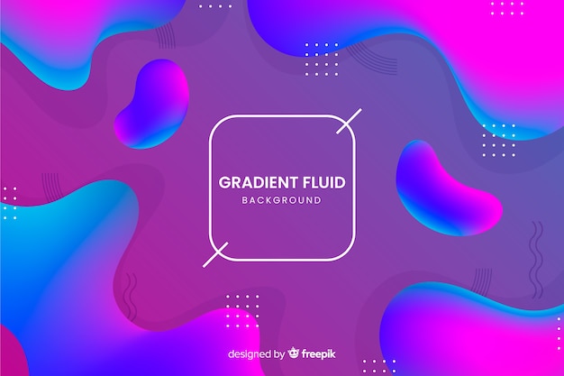 Vector gratuito fondo formas fluidas 3d