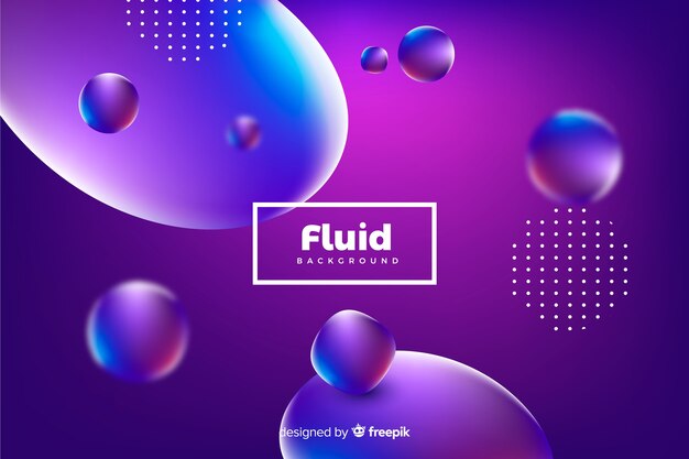 Fondo formas fluidas 3d