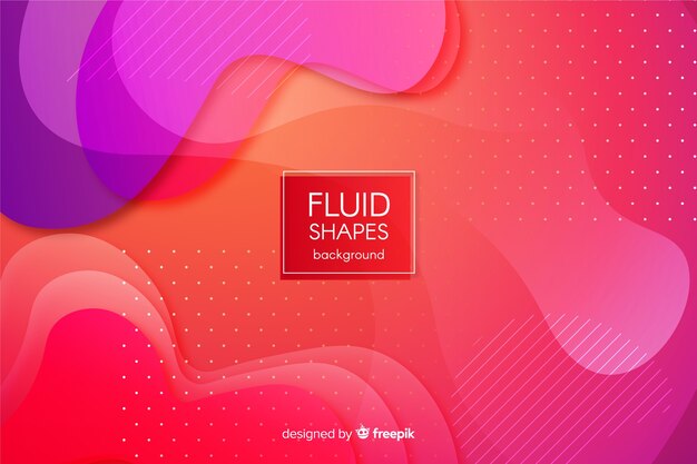 Fondo de formas fluidas coloridas con degradado
