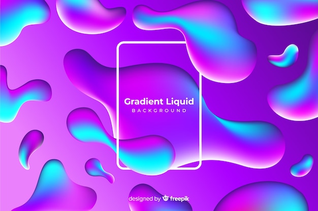 Vector gratuito fondo formas fluidas degradadas