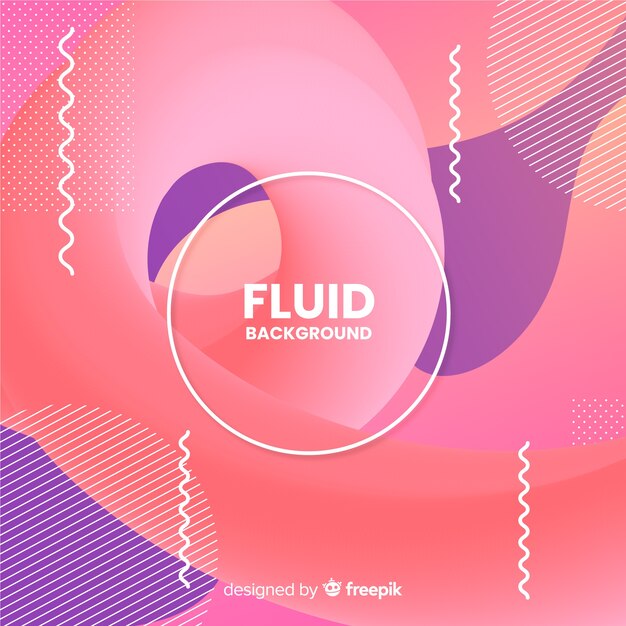 Fondo con formas fluidas