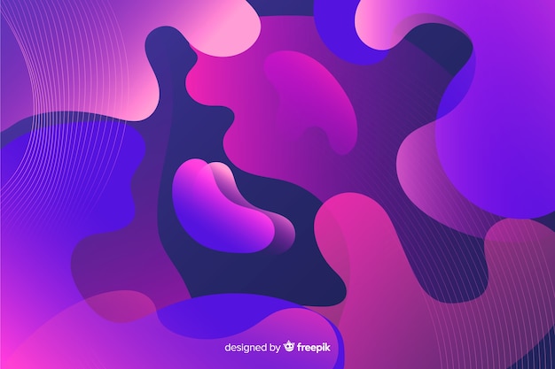 Fondo de formas de flujo abstractas y coloridas