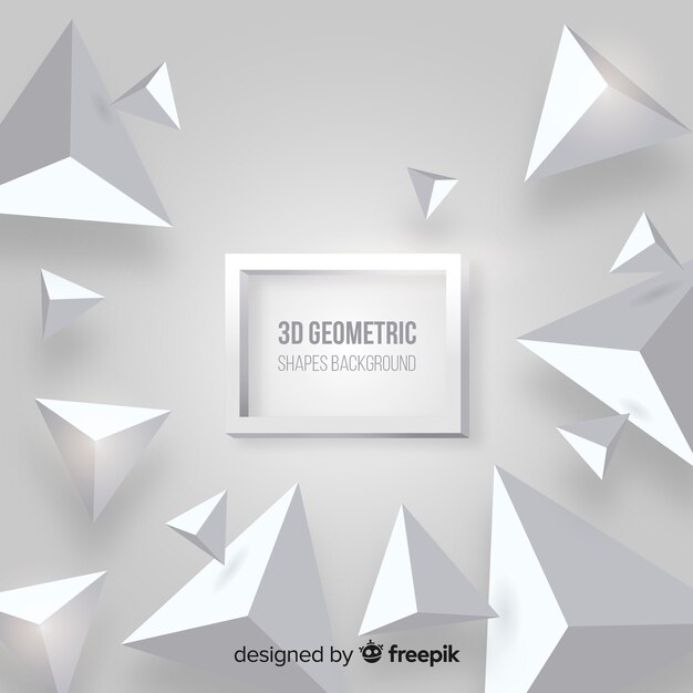 Fondo de formas geométricas en 3d