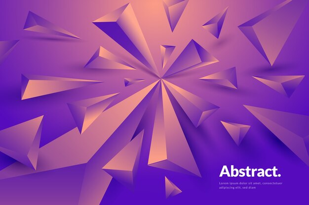 Fondo con formas geométricas 3d