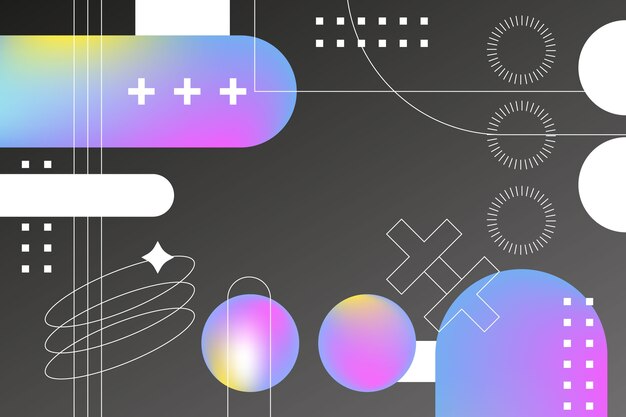 Fondo de formas geométricas abstractas degradadas