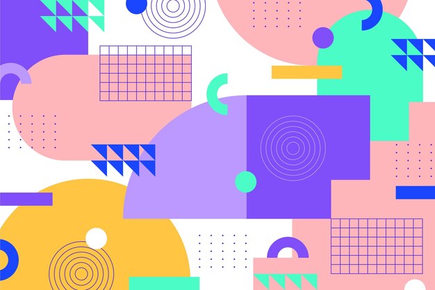 Fondo de formas geométricas abstractas