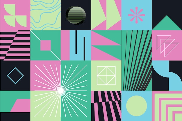 Fondo de formas geométricas abstractas