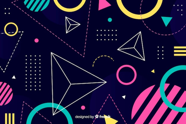 Fondo de formas geométricas abstractas