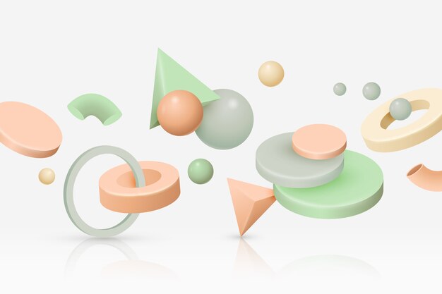 Fondo de formas geométricas antigravedad