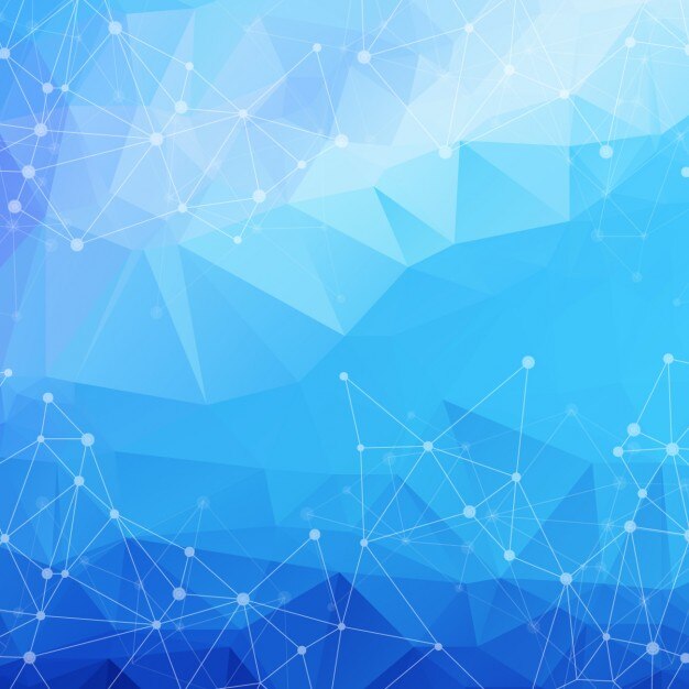 Fondo de formas geométricas azules